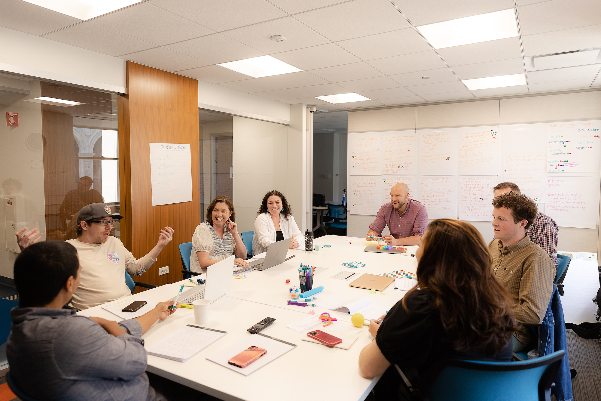 The team comes together to strategize about the future of Canary's Employee Relief Fund solution